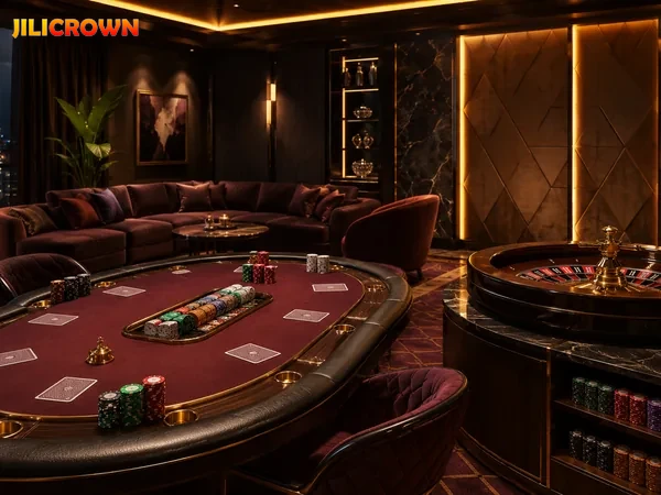 JILICROWN VIP benefits banner emphasizing exclusive privileges for VIP 3 members.